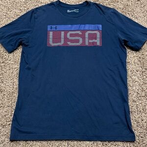 Under Armour Men's Dark Blue USA Graphic Tee